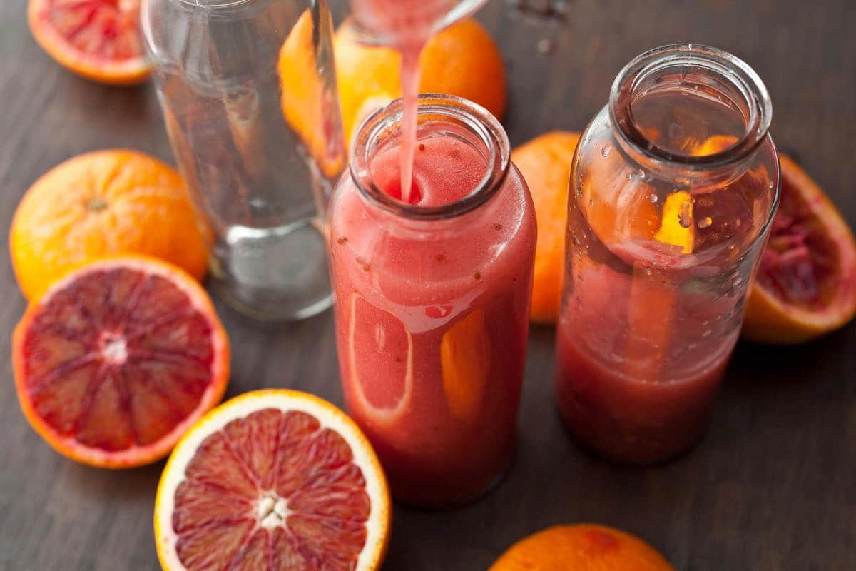  Blood Orange Juice; Sour Sweet Taste  2 Colors Red Orange vitamin C source 